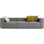 Sofa Mags textil grau 3-Sitzer - Hay - Grau