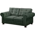 Reduzierte Grüne Velvet Studio Zweisitzer-Sofas aus Textil Breite 150-200cm, Höhe 50-100cm, Tiefe 50-100cm 2 Personen 