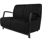 Schwarze Ars Manufacti Zweisitzer-Sofas aus Textil Breite 150-200cm, Höhe 50-100cm, Tiefe 50-100cm 2 Personen 