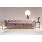 Reduzierte Pinke Moderne Mercer41 Chesterfield Sofas aus Samt Breite 50-100cm, Höhe 200-250cm 2 Personen 