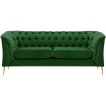 Reduzierte Grüne Moderne Mercer41 Chesterfield Sofas aus Samt Breite 150-200cm, Höhe 0-50cm, Tiefe 50-100cm 2 Personen 