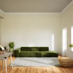 Olivgrüne Moderne Mycs Designer-Sofas aus Samt Breite 100-150cm, Höhe 50-100cm, Tiefe 300-350cm 