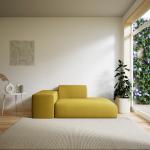 Senfgelbe Moderne Mycs Designer-Sofas Breite 100-150cm, Höhe 50-100cm, Tiefe 150-200cm 