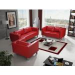 Rote Moderne Fun-Möbel Couchgarnituren 3-2-1 aus Kunstleder Breite 150-200cm, Höhe 50-100cm, Tiefe 50-100cm 
