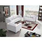 Weiße Moderne Fun-Möbel Couchgarnituren 3-2-1 aus Kunstleder Breite 150-200cm, Höhe 50-100cm, Tiefe 50-100cm 
