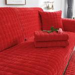 Rote Gesteppte Sofaüberwürfe & Sofaschoner aus Flanell schmutzabweisend 