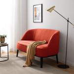 Rote Ridgevalley Zweisitzer-Sofas aus Textil Breite 100-150cm, Höhe 50-100cm, Tiefe 50-100cm 2 Personen 
