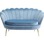 Aquablaue Zweisitzer-Sofas aus Stoff mit Armlehne 2 Personen 