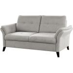 Silberne Sit & More Zweisitzer-Sofas aus Textil Breite 150-200cm, Höhe 50-100cm, Tiefe 100-150cm 2 Personen 