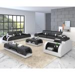 Weiße Moderne Couchgarnituren 3-2-1 aus Leder 