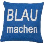 Blaue David Fussenegger Sofakissenbezüge aus Baumwolle 