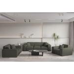 Taupefarbene Fun-Möbel Couchgarnituren 3-2-1 aus Stoff 2 Personen 