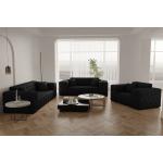 Schwarze Fun-Möbel Couchgarnituren 3-2-1 aus Stoff Breite 0-50cm, Höhe 0-50cm, Tiefe 0-50cm 2 Personen 