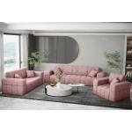 Altrosa Fun-Möbel Couchgarnituren 3-2-1 aus Stoff 2 Personen 