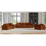 Braune Fun-Möbel Couchgarnituren 3-2-1 aus Stoff 2 Personen 