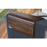 Holz Sofatablett Vintage Weiß 30cm Couch-Tablett Knietablett Armlehnen-Ablage