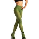 Grüne Elegante Feinstrumpfhosen aus Nylon für Damen Größe 40 
