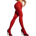 Rote Elegante Feinstrumpfhosen aus Nylon für Damen Größe 40 Große Größen 