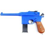 Softair Pistole Metall Rayline RV10 Blue, 1:1, Länge: 24,5cm, Gewicht: 360g, Kaliber: 6mm, Farbe: blau - (unter 0,5 Joule - ab 14 Jahre)