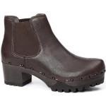Braune Softclox Isabelle Runde Ankle Boots & Klassische Stiefeletten aus Nappaleder Größe 41 