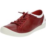 Rote Softinos Low Sneaker aus Leder für Damen Größe 42 