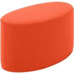 Orange Moderne Ovale Poufs aus Filz Breite 50-100cm, Höhe 0-50cm, Tiefe 0-50cm 