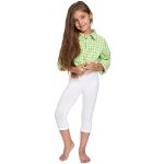 Weiße Casual Atmungsaktive Kinderleggings aus Baumwolle für Mädchen für den für den Frühling 