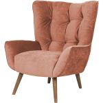 SOHO Polstersessel Jolyn - rosa/pink - Materialmix - 87 cm - 100 cm - 86 cm - Polstermöbel > Sessel > Ohrensessel