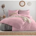 Reduzierte Rosa bügelfreie Bettwäsche mit Reißverschluss aus Baumwolle maschinenwaschbar 135x200 6-teilig 