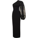 Reduzierte Schwarze Elegante Solace London Maxi Lange Abendkleider mit Puffärmeln für Damen Größe XS für Partys 