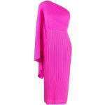 Reduzierte Pinke Elegante Solace London Midi One Shoulder One-Shoulder-Kleider für Damen Größe S für Partys 