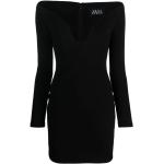 Reduzierte Schwarze Langärmelige Solace London Mini Schulterfreie Minikleider & kurze Kleider für Damen Größe XS für Partys 