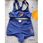 Blaue Sportliche Solar Kindersportbikinis aus Polyamid für Mädchen Größe 140 