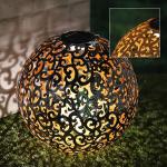 Braune Mojawo Gartenstecker & Beetstecker aus Kunststoff LED beleuchtet 