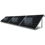 Solar-Halterung Photovoltaik Balkonkraftwerk 1-reihiges Montagesystem für 3 Solarmodule zur Quer-Verlegung, Neigung von 15° bis 30° verstellbar für Solar-Module Rahmenhöhe 30mm