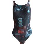 Schwarze Solar Damenschwimmanzüge & Damensportbadeanzüge mit Racerback Größe M 
