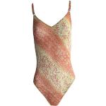 Braune Solar Tan Thru Bikinis durchbräunend aus Polyamid mit verstellbaren Trägern für Damen Größe S 