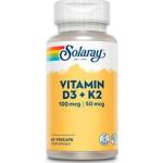 Solaray Vitamin D3 + K2 60 (60 Tabs)