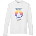 Maritime Entenhausen Sundowner Rundhals-Ausschnitt T-Shirts aus Polyester maschinenwaschbar für Herren 