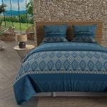 Reduzierte Blaue Ethno Soleil d'Ocre Bettwäsche Sets & Bettwäsche Garnituren aus Baumwolle 240x220 