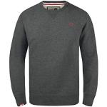 Reduzierte Graue Melierte Solid Herrensweatshirts aus Baumwollmischung Größe M 