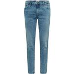 Reduzierte Blaue Solid Slim Fit Jeans aus Denim für Herren Weite 31 