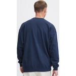 Blaue Unifarbene Solid Rundhals-Ausschnitt Herrensweatshirts Größe XXL 