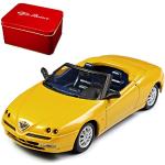 Goldene Solido Alfa Romeo Spider Spielzeug Cabrios 