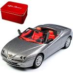 Solido Alfa Romeo Spider 916 5. Generation Cabrio Grau 1994-2005 1/43 Modell Auto mit individiuellem Wunschkennzeichen