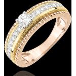 Reduzierte Goldene Edenly Goldringe glänzend mit Diamant für Damen 