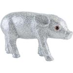 Silberne GIFTCOMPANY Skulpturen & Dekofiguren mit Schweinemotiv aus Kunststoff 