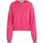 Reduzierte Rosa Langärmelige Angora-Pullover aus Polyamid für Damen Größe S für den für den Herbst 