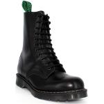 Schwarze Business Solovair Derby Schuhe aus Leder für Damen Größe 36,5 