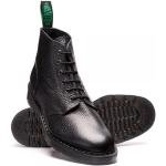 Schwarze Business Solovair Derby Schuhe in Schmalweite aus Leder für Herren Größe 39,5 